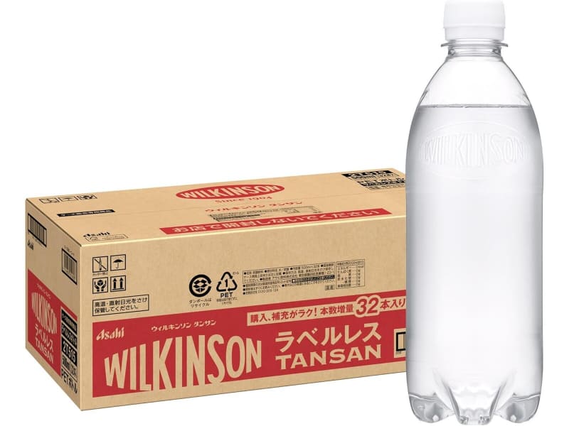アサヒ飲料 ウィルキンソン タンサン ラベルレス 500ml×32本