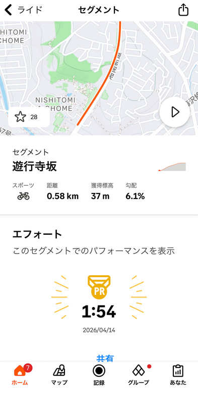 これまでのベストタイムは4月14日に出した1分54秒、これが長らく越えられずにいた