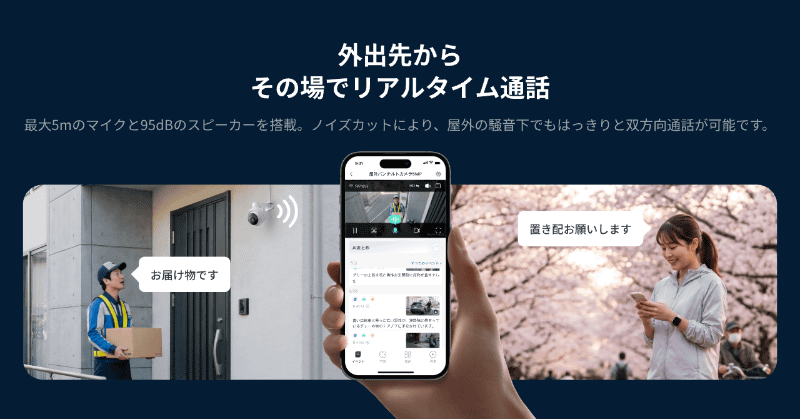双方向通話に対応