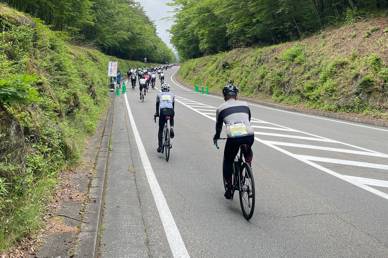 富士スバルラインを封鎖して行われるMt.富士ヒルクライム。非常に人気で、毎年参加権は争奪戦になる