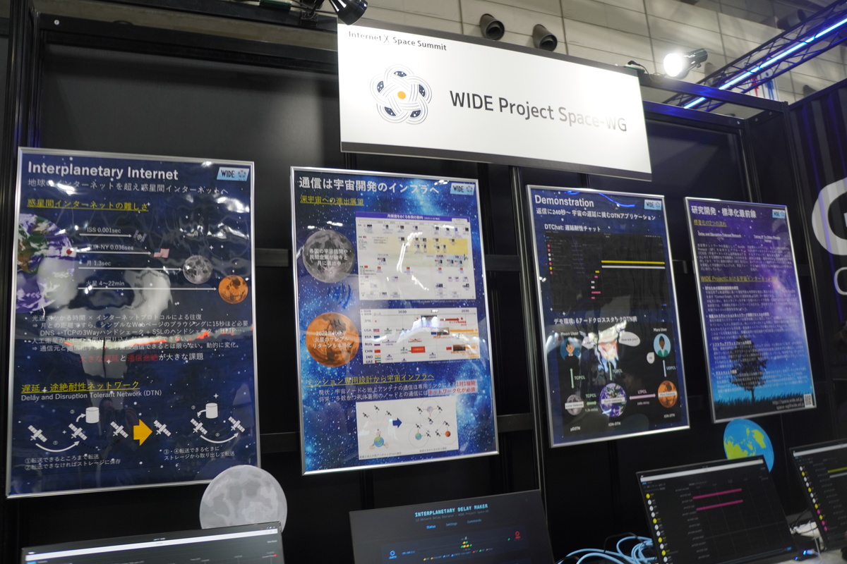WIDE Project Space-WGのブース