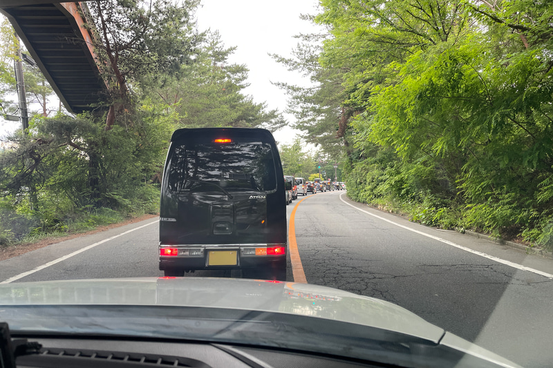 それほど長くはなかったが駐車場待ちの渋滞