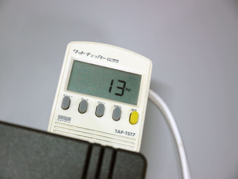 全て10Gbpsで接続し、通信した状態で13W前後