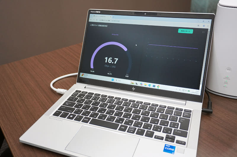 網内折返しで16.7Gbpsを実現