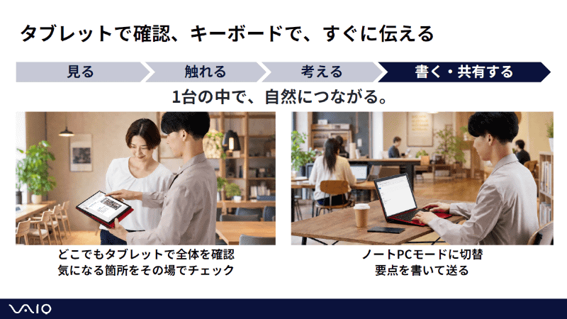 スムーズにモードを切り替えながら直感的な操作が行え利便性を向上できる