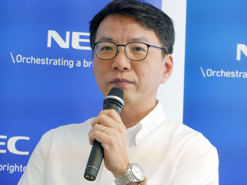 NEC 海洋事業開発統括部 ディレクターの鹿島崇宏氏