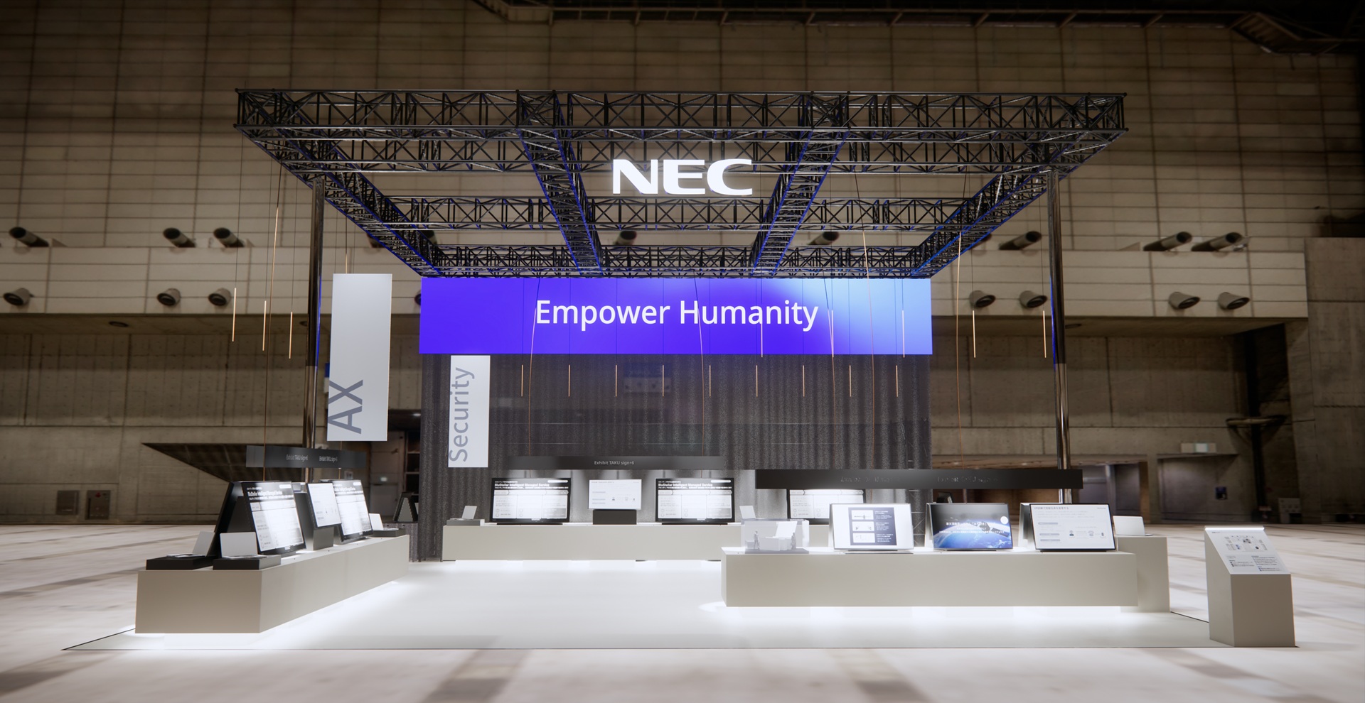 NEC（<a href="https://www.ceatec.com/nj/exhibitor_detail_ja?id=24" class="strong bn" target="_blank">ホール8 ブース番号8H230</a>）