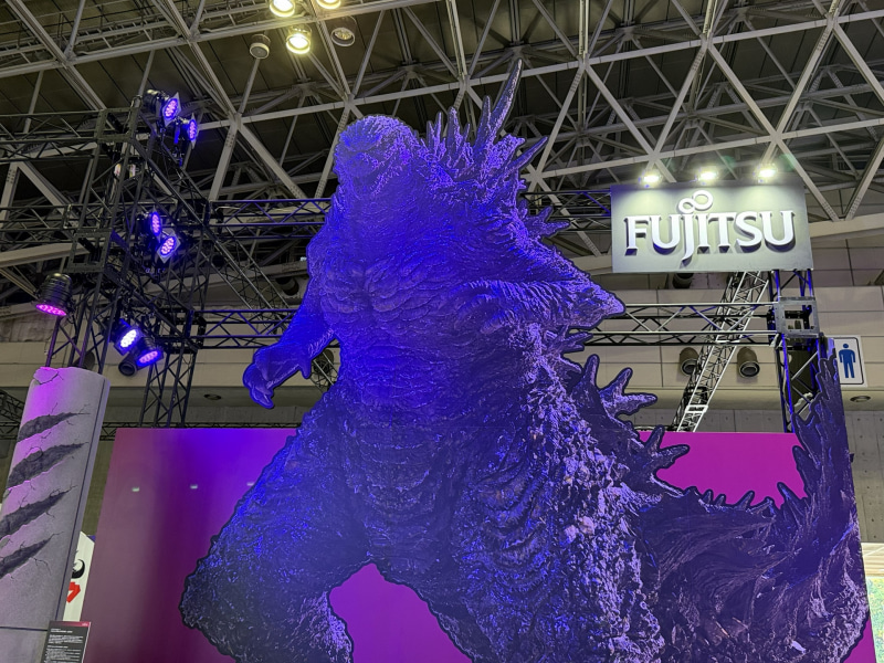 富士通ブースでは、7.5メートルという巨大なGODZILLAのパネルを展示する（<a href="https://www.ceatec.com/nj/exhibitor_detail_ja?id=183" class="strong bn" target="_blank">ホール6 ブース番号6H251</a>）