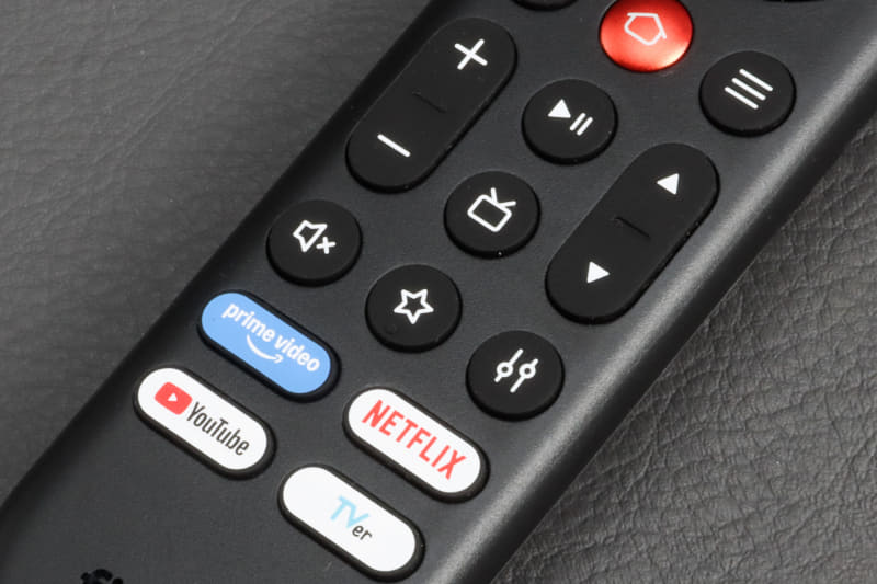 ☆マークのボタンがカスタムボタン、その右がショートカットパネルボタン、上のTVのようなマークは第2世代から追加された番組表ボタン