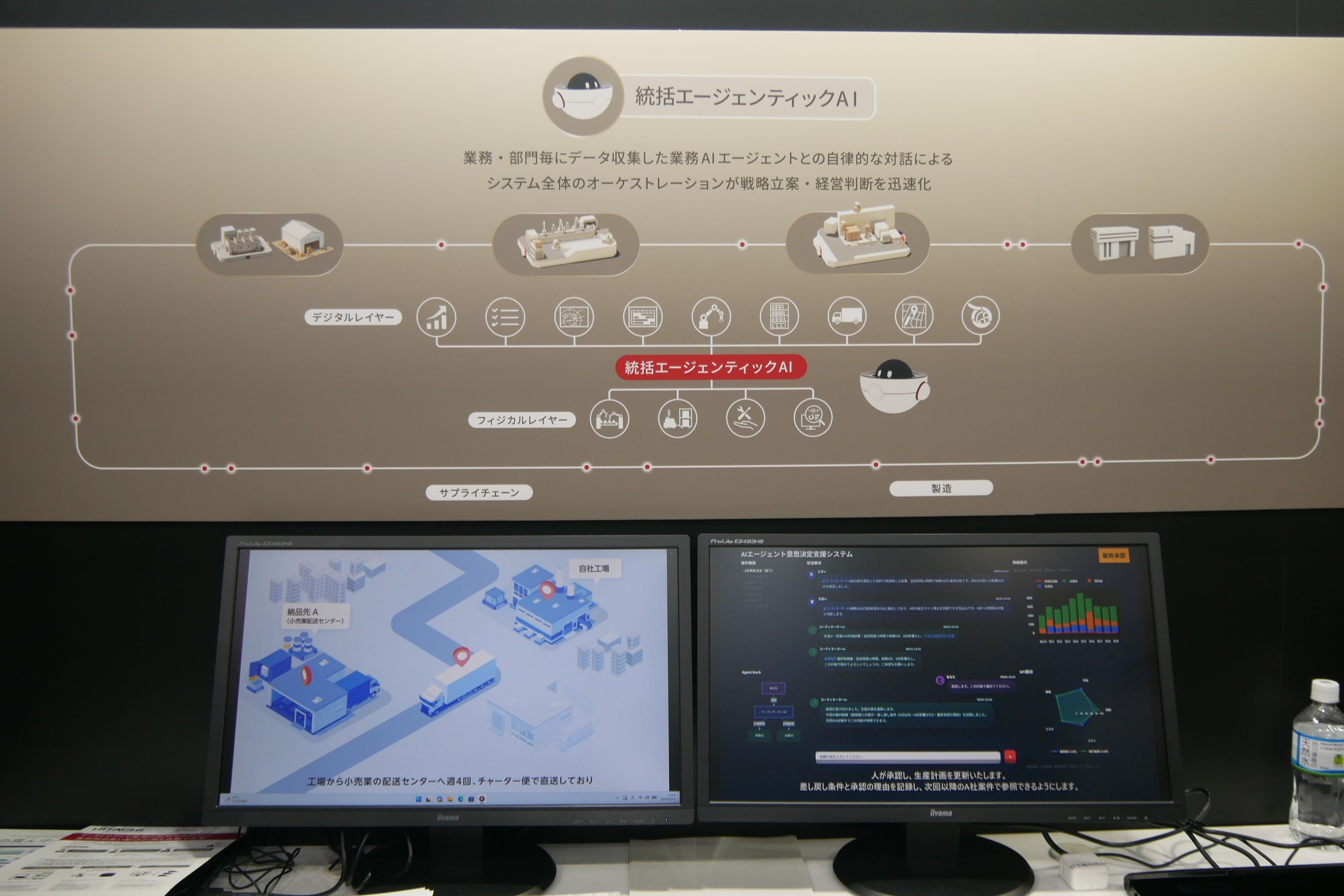 統括エージェンティックAIも展示した