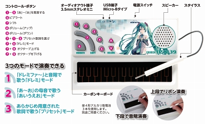 ボカロLSIで「初音ミク」ハードウェア化、「大人の科学」から4980円で