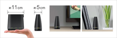 バッファロー、2×2 MIMO・11ac対応の手のひらサイズ無線LANルーター