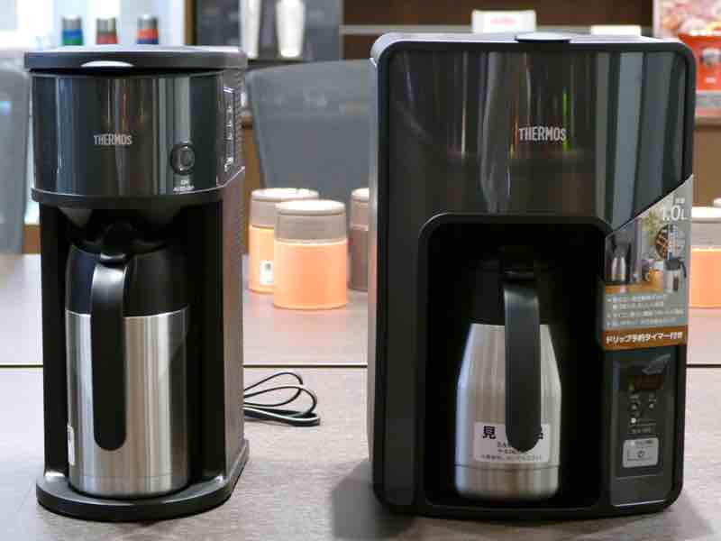 コーヒーメーカー「ECH-1001(写真右)」と「ECH-701(写真左)」