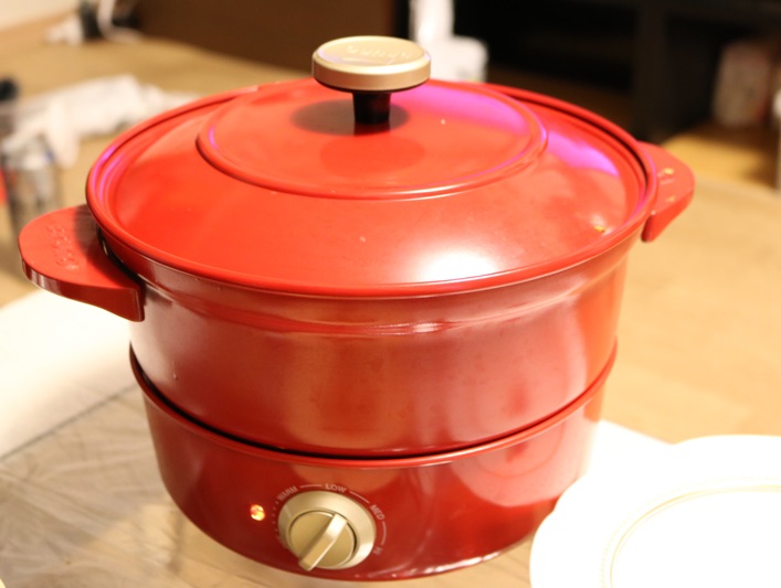 「BRUNO グリルポット」レッド