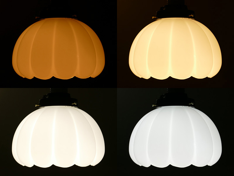 ONスイッチにプリセットされた4つの光色と明るさ