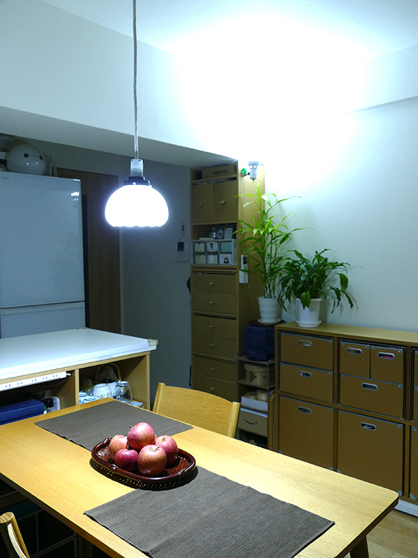 「青白い白色光(6,500K)」は文字がスッキリと見えるので、読書や仕事にも利用できる