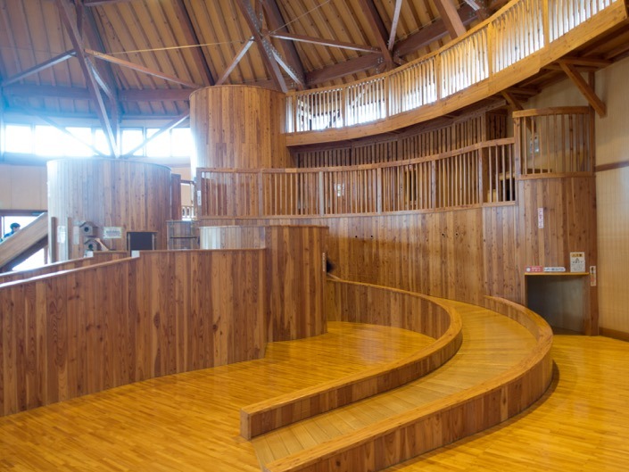 木工製品の製造や販売が有名な旭川なだけあって遊具も木製。木のぬくもりってのを感じる