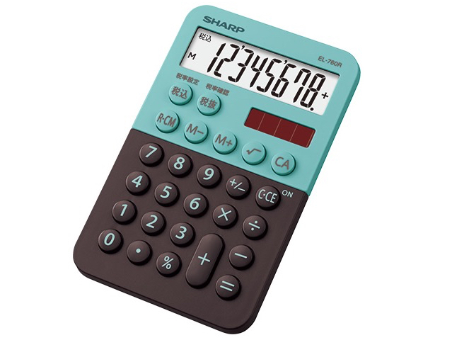 ミニミニナイスサイズ電卓「EL-760R」
