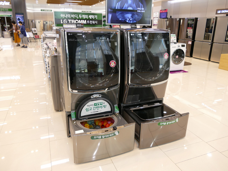 2つのドラムが搭載されたツインウォッシュというドラム式洗濯機