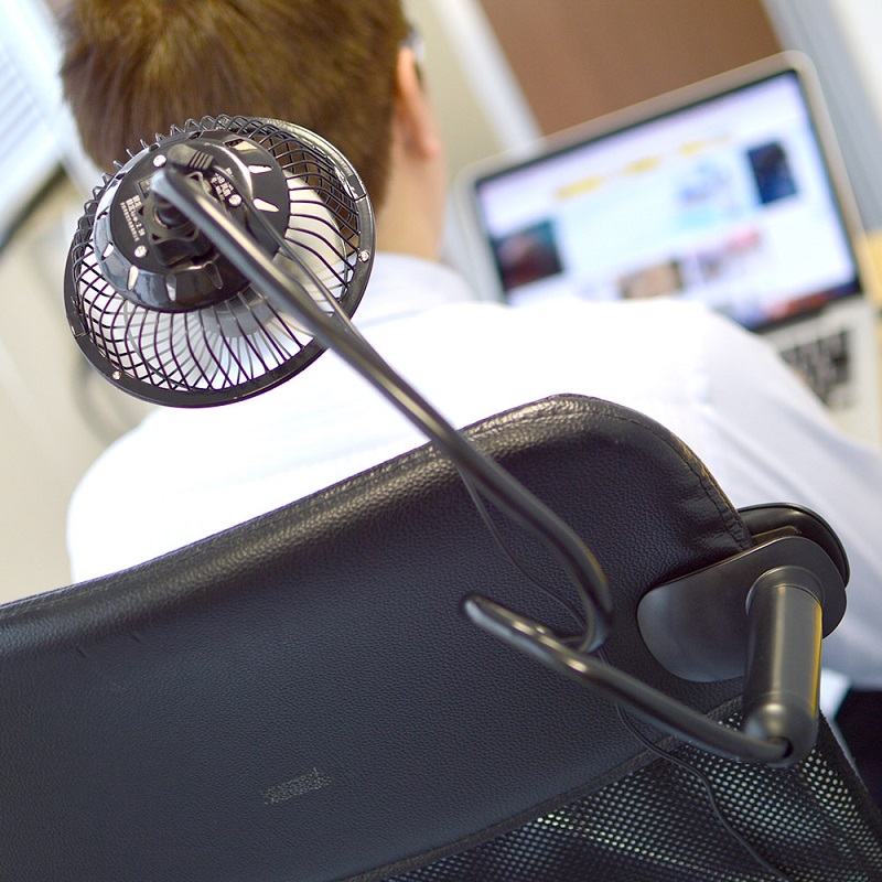 好きなところに送風できる