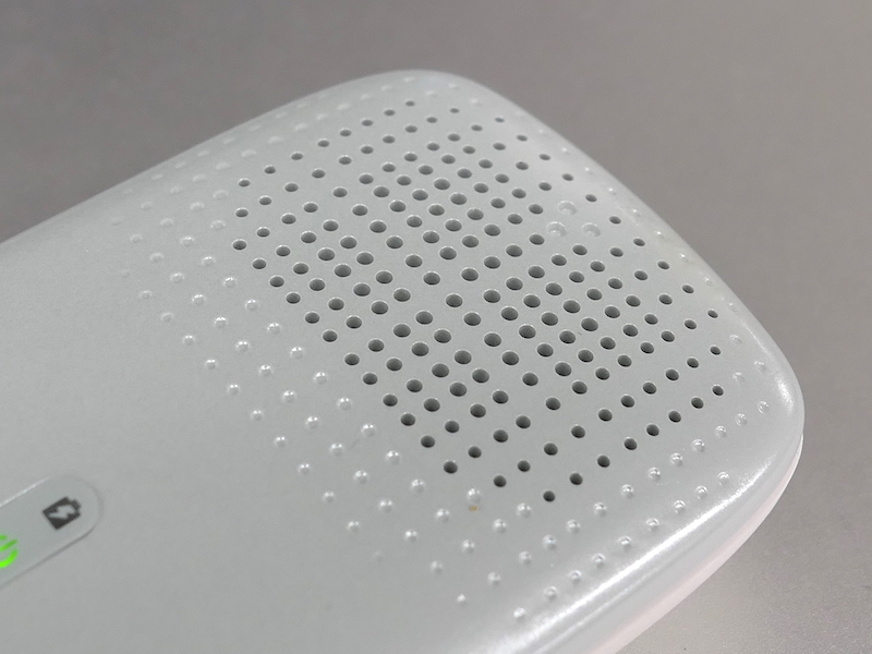 ニオイセンサーが内蔵されている場所。ここを測定したいところに近づける