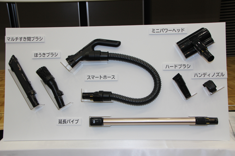 豊富なアタッチメントを用意