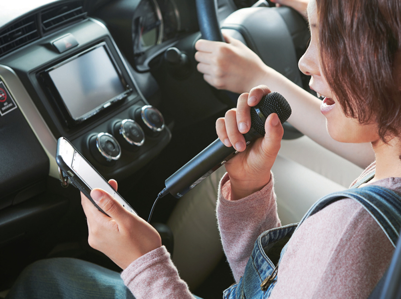 クルマの中で楽しめる