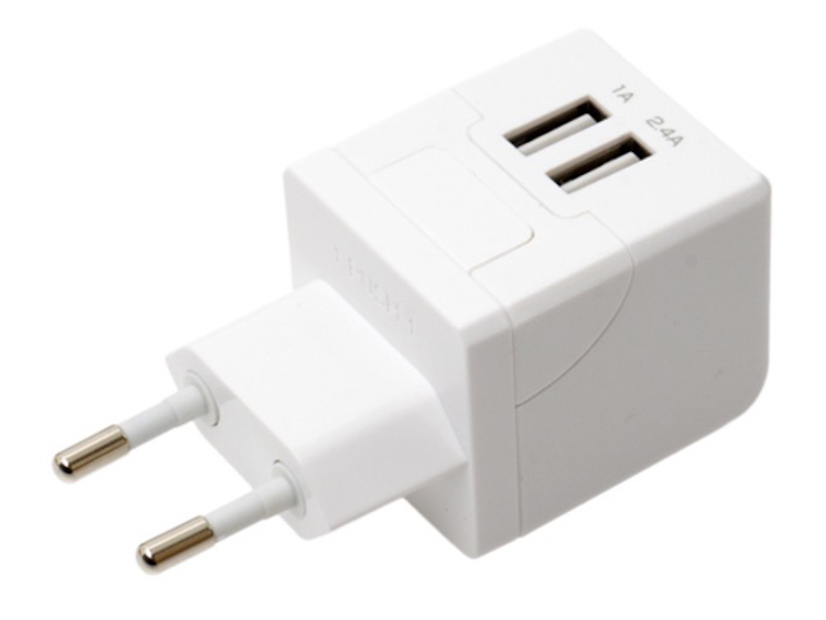 Cタイプの変換プラグを装着した時