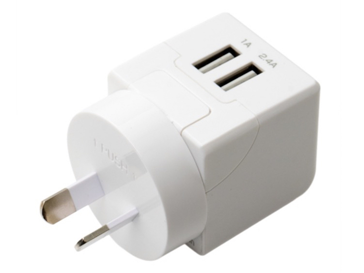 Oタイプの変換プラグを装着した時