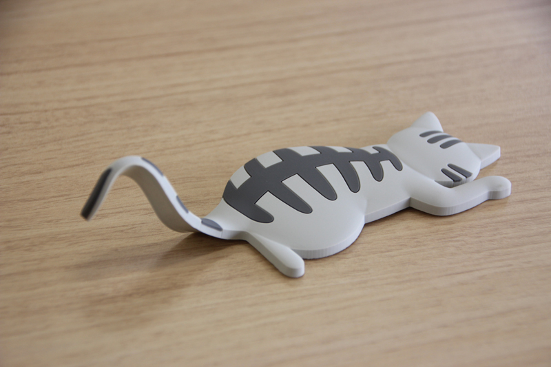 しっぽが曲がる