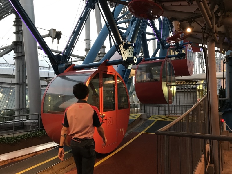 ついにゴンドラがきた、娘の笑顔のためにも頑張ろう