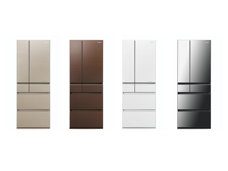 パナソニック「<a href="https://kaden.watch.impress.co.jp/docs/news/1073614.html"target=“_blank">パーシャル搭載冷蔵庫 NR-F603HPX</a>」(定格内容積：600L)。本体幅685mmはそのまま、定格内容積を551Lから600Lへと約50Lアップ。ユーザーの使用状況に応じて庫内温度を自動調節する「エコナビ」機能の収納量センサーの精度が高まったほか、野菜室には、より密閉度を高める「新・うるおいシャッター」、収納量に応じて冷却をコントロールする「野菜室専用湿度センサー」を搭載した。実勢価格：402,100円