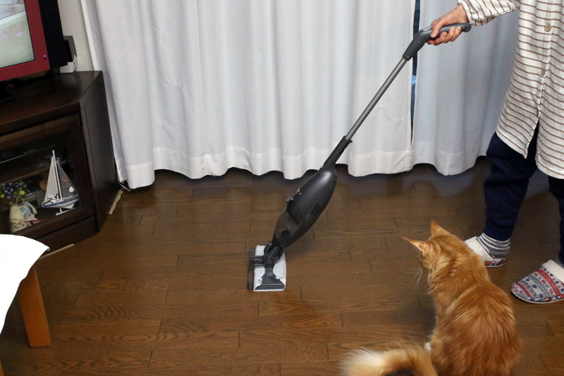 使い方は、本家クイックルワイパーと同じ