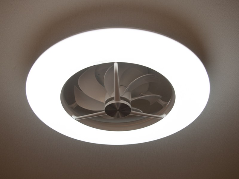 LEDシーリングライトサーキュレーター「DCC-08CM」を設置した天井