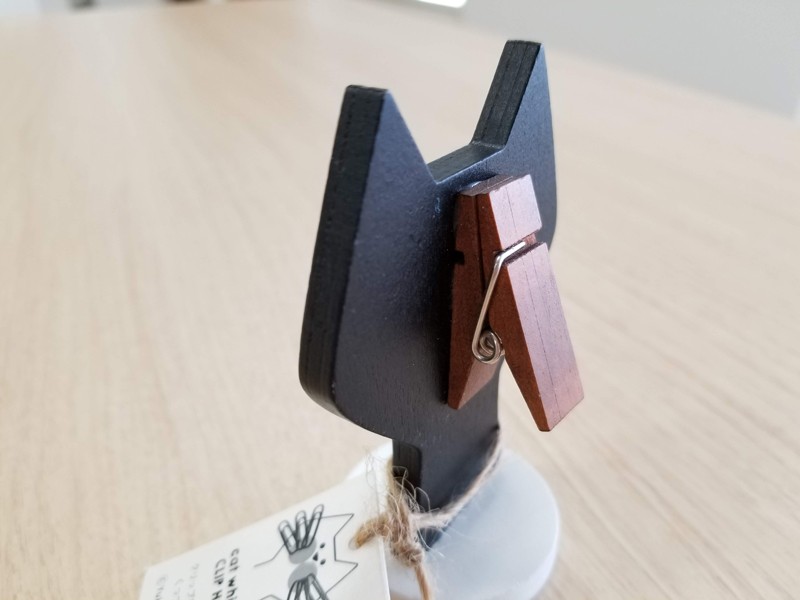 背面にはメモ用紙を留められる