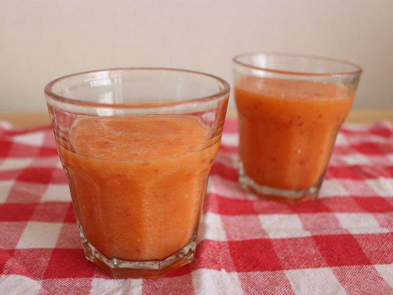 出来上がり。かなりどろどろに仕上がった