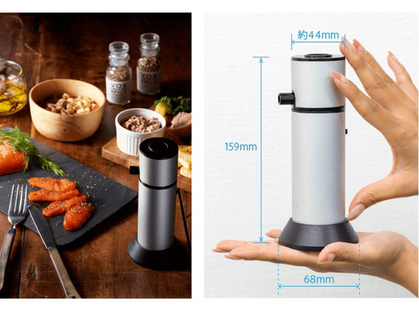 乾電池駆動でコンパクトなため、持ち運んで使いやすい