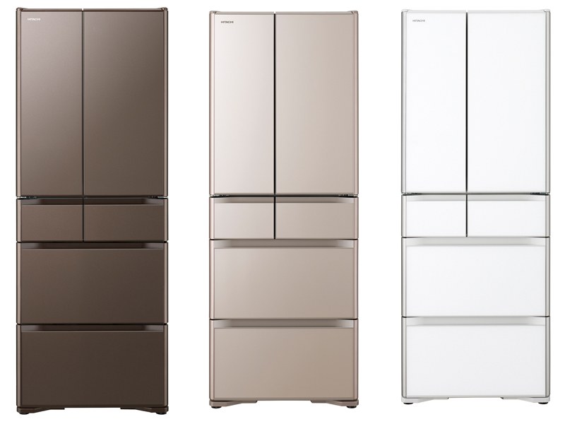 「真空チルド XGシリーズ」グレイッシュブラウン、クリスタルシャンパン、クリスタルホワイト