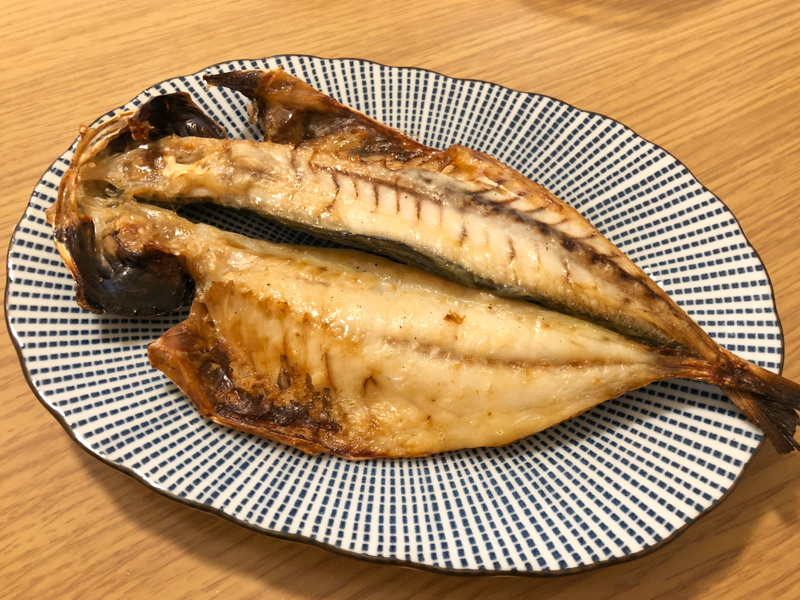 おまけ。ちょうど湯河原へ出張で行っていたので買ったアジの開き。とても美味しかった