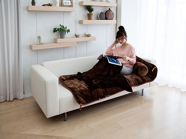 ソファの上でも活用できる