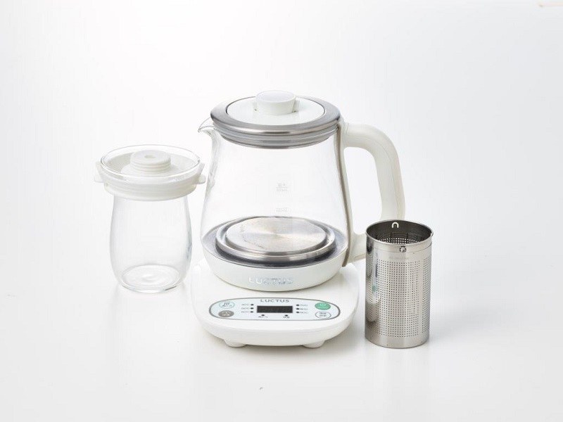 茶こし、つぼ型容器ポットが付属