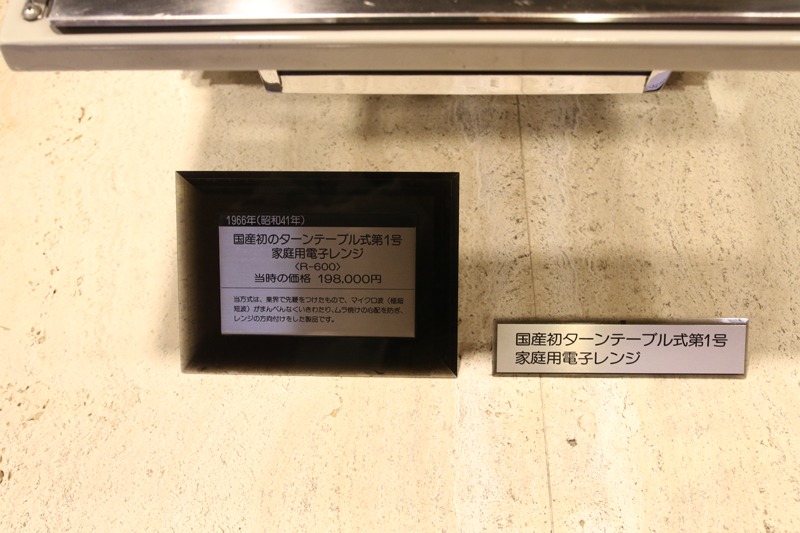 4年後の1966年(昭和41年)には家庭用の電子レンジができ、価格も半分以下になったが、まだまだ普及までは難しそう