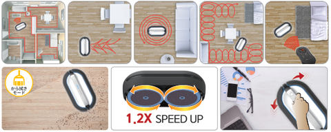 レイコップ、2つの回転モップで強力に汚れを落とす水拭きロボット