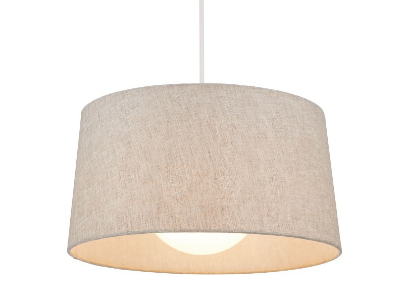 麻シェードペンダントライト「オフ白/ライトベージュ」
