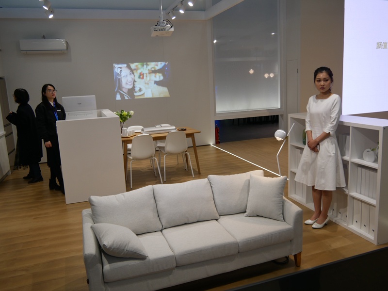 軽巧族向けのシーン展示の様子