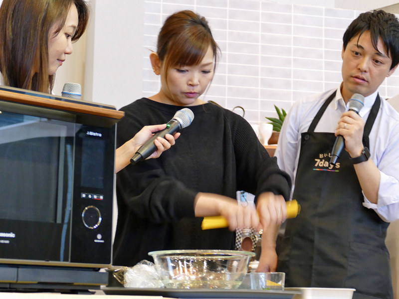 ワンボウルメニューでパスタ調理