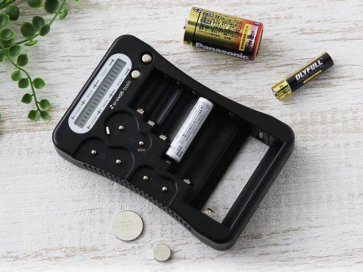 電池残量のチェックに便利