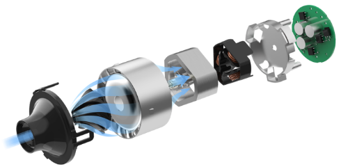 デジタルインバーターモーターと4段階クリーンシステムを採用する