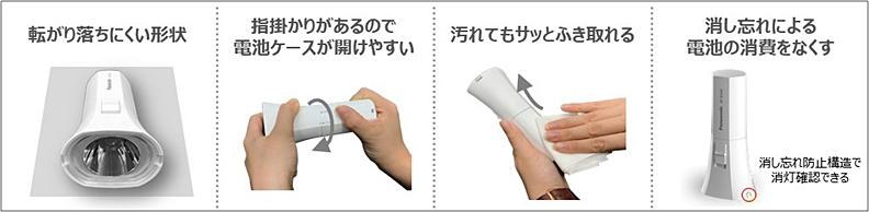 日常生活はもちろん防災対策にも役立つ懐中電灯