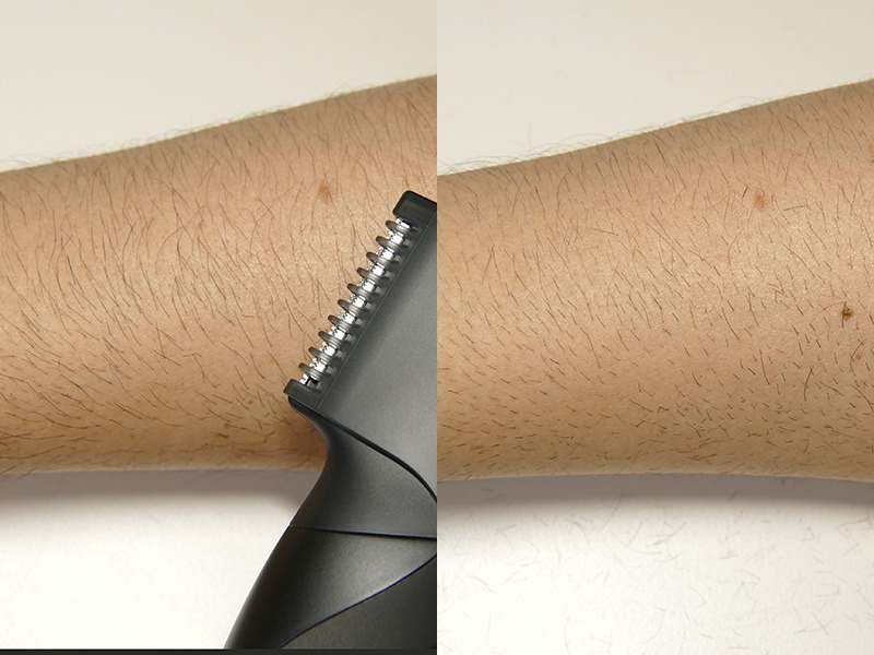 最初は刃を寝かせて毛を起こしながらカットして様子を見るといい